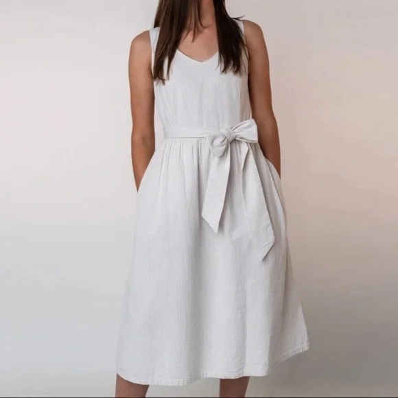 Hope and Henry | Dresses | Nwt Hope And Henry Gray Seersucker Fit And Flare  Organic Dress Size 8 | Poshmark